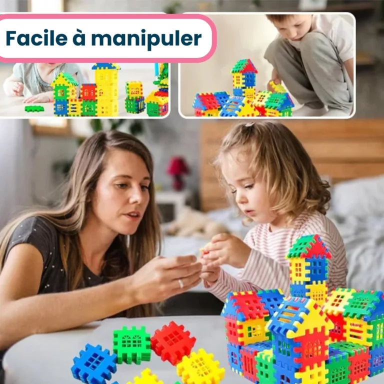 Jeu Enfant de Blocs de Construction Montessori Éducatif