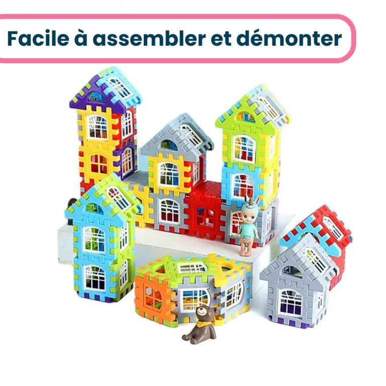 Jeu Enfant de Blocs de Construction Montessori Éducatif
