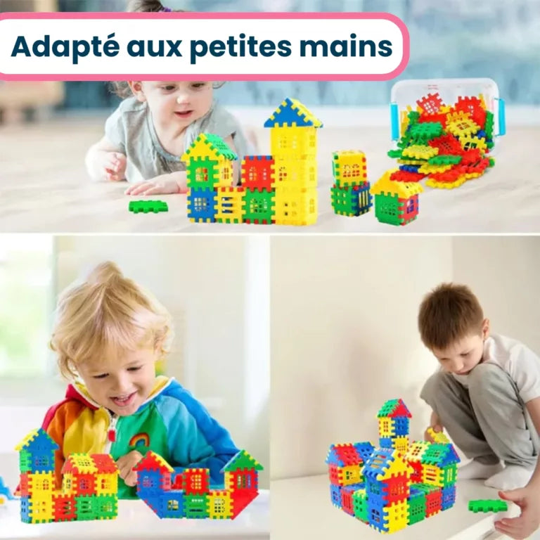 Jeu Enfant de Blocs de Construction Montessori Éducatif