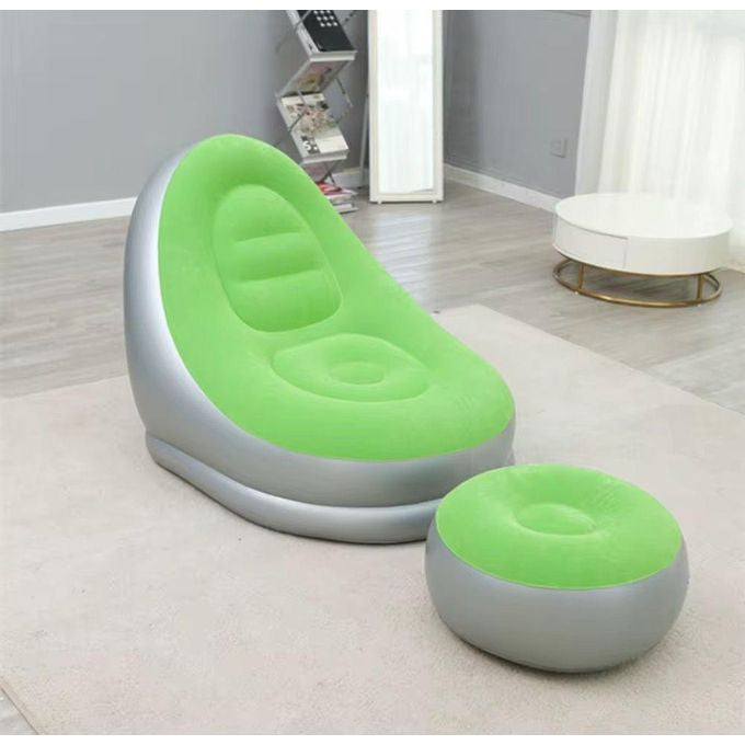 Fauteuil Gonflable avec Pouf et Gonfleur OFFERT