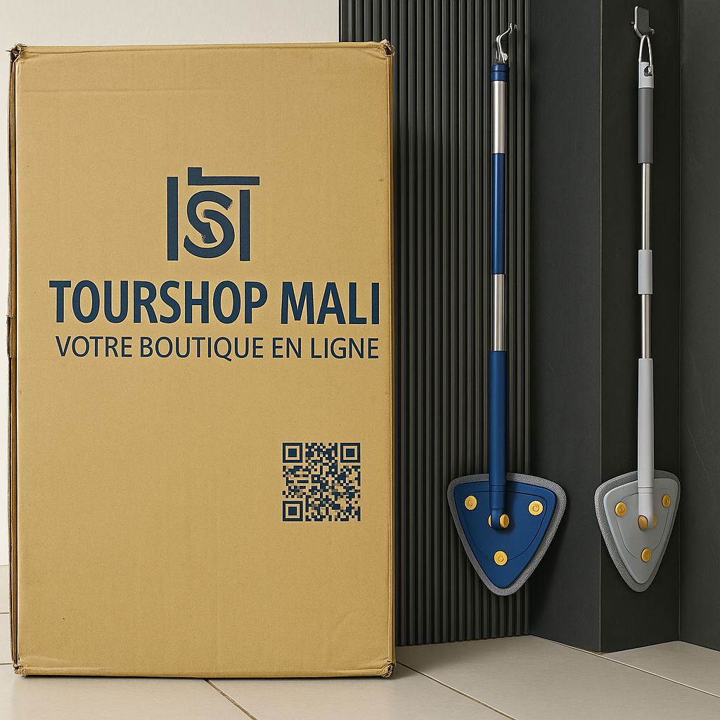 Balai de Nettoyage Réglable Rotative à 360°