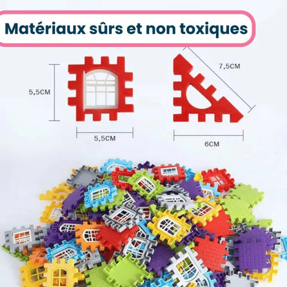 Jeu Enfant de Blocs de Construction Montessori Éducatif