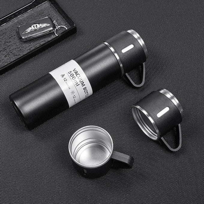 Thermos avec 3 Tasse en Acier Inoxydable